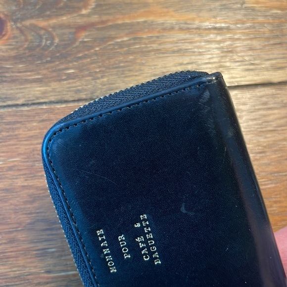 & Other Stories | H&M | Mini Leather Card Wallet | Coin Zipper | Black - Picture 5 of 6